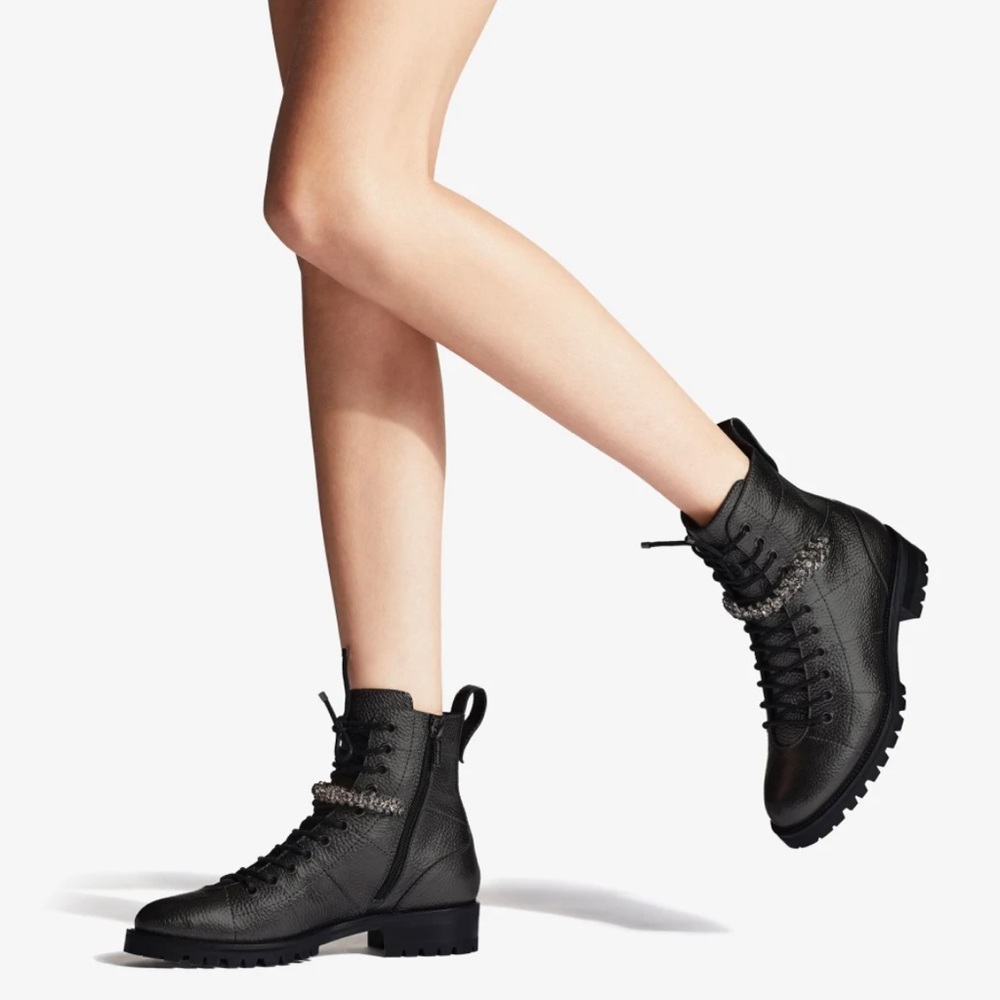 Jimmy Choo Cruz combat boot sz 39 - Picture 3 of 8